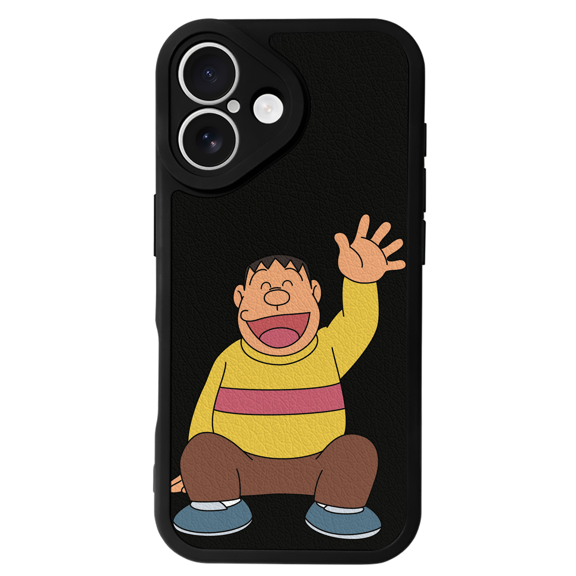（画像用） ドラえもん 剛田武 Doraemon Gouta Takeshi 【iPhone 16シリーズ対応】シリコンスマホケース（レザー調） 材質：シリコン